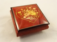 Red Romantic High Gloss Jewelry Music Box