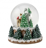 120 MM Santa with Friends Snow Globe