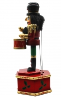 13 Musical Nutcracker Wooden Music Box Puppet w/ Drums