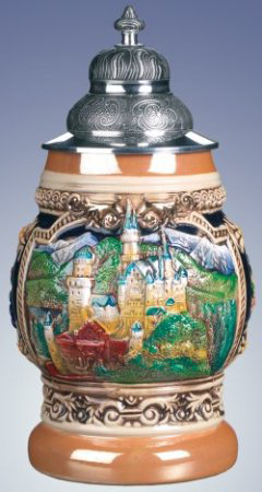 LE German Beer Stein --Neuschwanstein Castle