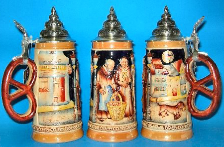 Pretzel Bakery with Pretzel Handle German Beer Stein