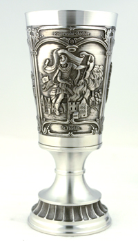 FIREMAN PEWTER GOBLET