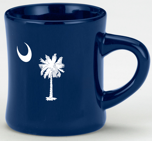 COBALT BLUE PALMETTO DINER MUG