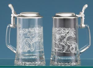HORSE RACING BEER STEIN