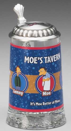 SIMPSONS/MOE'S TAVERN GLASS STEIN