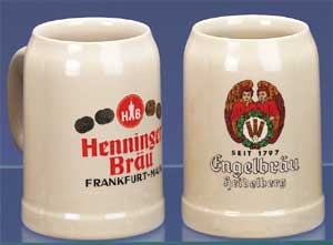 GERMAN BREWERY MUG-SET 6 ASSORTED