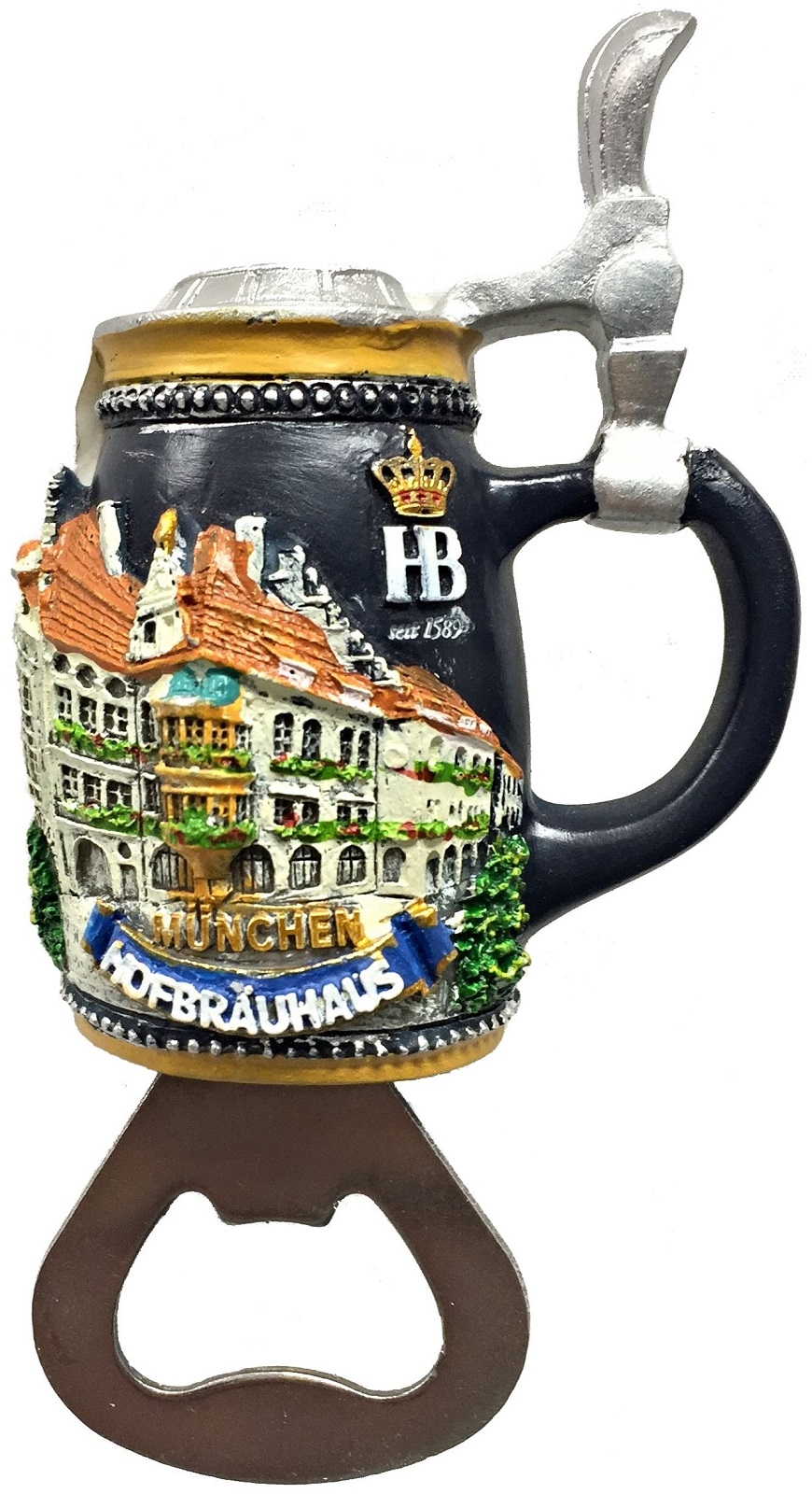 Hofbrauhaus Munchen Magnetic Beer Bottle Opener Munich Germany Oktoberfest