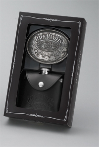Jack Daniel's Flask/Buckle Gift Set