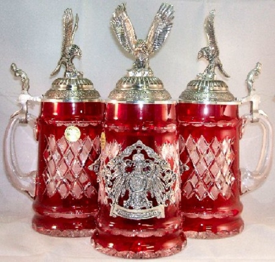 Lord of Crystal Soaring Eagle LE German Beer Stein .5 Liter