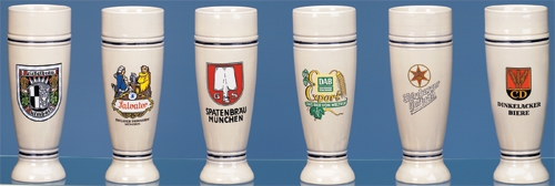 OLD GERMAN PILSNERS-SET OF 6 ASSORTED