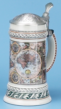 OLD WORLD MAP STEIN