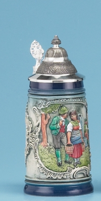 RUSTIK BLUE TRADITIONAL STEIN.