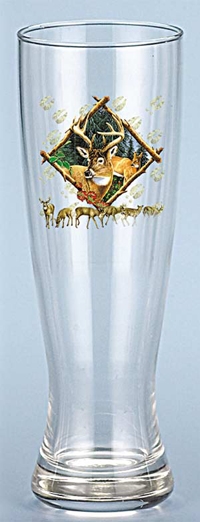 *WHITETAIL DEER PILSNER GLASS