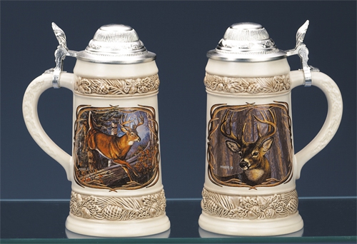 JAMES MEGER WHITE TAIL DEER II STEIN