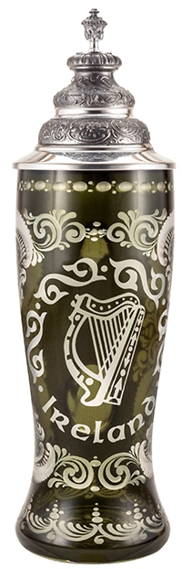 Ireland Colored Cased Glass Stein