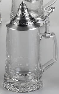 GLASS STEIN W/ REMOVABLE LID