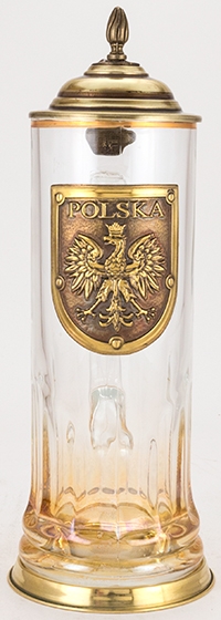 Polska Clasik 0.5L Glass With Metal Base