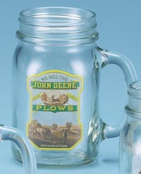 JOHN DEERE PLOWS DRINK JAR