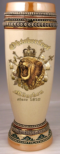 Oktoberfest Lion Stoneware Pilsner