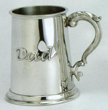 Dad Fine English Pewter Tankard