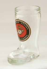 MARINE CORPS MINI BOOT GLASS SHOT