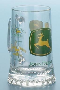 *JOHN DEERE HISTORICAL TRADEMARK GLASS MUG