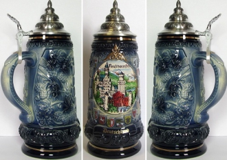 Limited Edition Neuschwanstein Castle German Beer Stein .6L