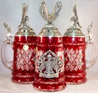 Lord of Crystal Soaring Eagle LE German Beer Stein .5 Liter