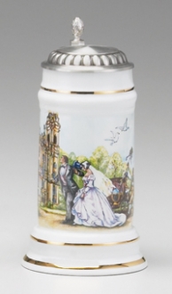 PORCELAIN WEDDING STEIN