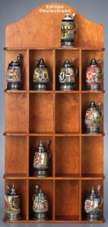 WOOD DISPLAYER FOR 18 STEINS