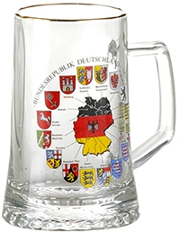 Deutschland States Glass Mug