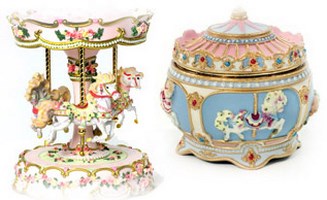 Carousel music boxes