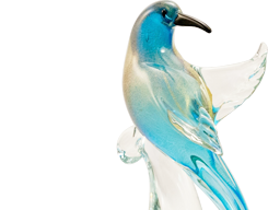 Murano glass artists. We offer single birds and pairs of birds which strike very romantic and coy postures. 