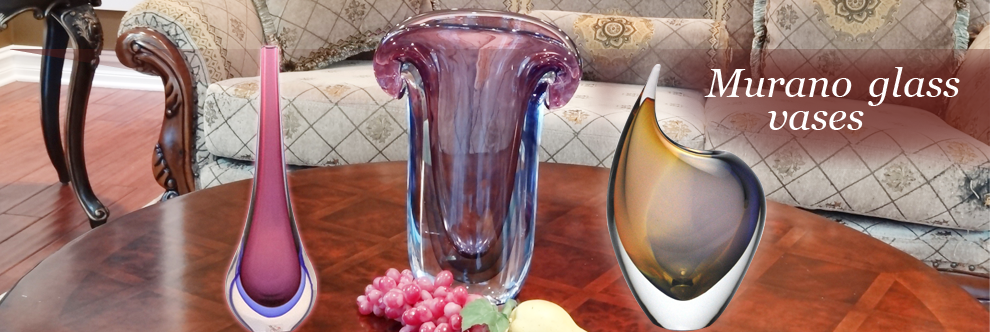 Murano glass vases are exquisite Venetian creations. 