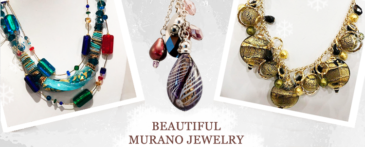 What we love about Murano jewelry is that every single necklace is a unique work of art - never mind all the beautiful styles and designs - each necklace is a handmade piece that is a collectible treasure.