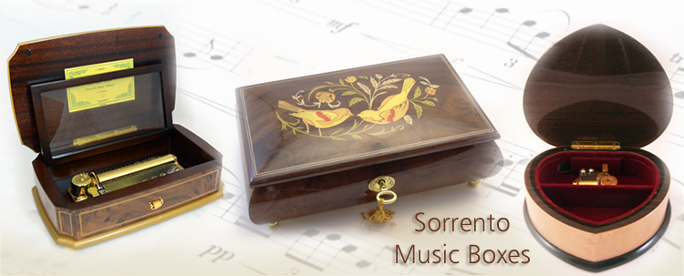 These Sorrento boxes form splendid gift articles to your near and dear ones. The velvet interior of the jewelry box will hold your lady’s precious jewels securely.