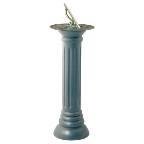 Cast Iron Sundial Pedestal (Cast Iron w/Antique Painted Finish)